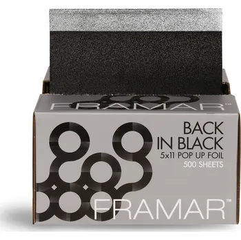 Žehlička na vlasy Framar Texturovaná fólie černá BACK IN BLACK 13x28 cm 500 ks