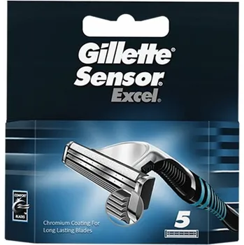 Náhradní hlavice do holicího strojku Gillette Sensor Excel 5 kusů