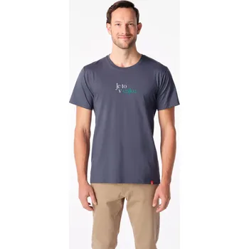 Pánské tričko CityZen - AGEN Pánské tričko šedé s potiskem Cajk 6XL