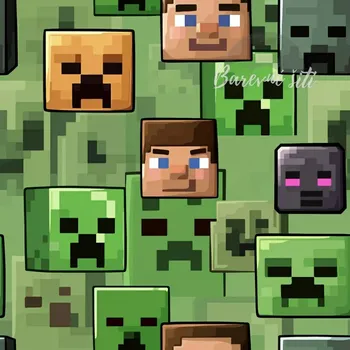 Úplet, Minecraft tváře (E) (Top kvalitní úplet Bella digitisk)