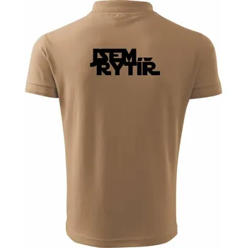 Pánská košile SW - Jsem rytíř - Polokošile pánská Pique Polo 203 - 5XL ( Písková )