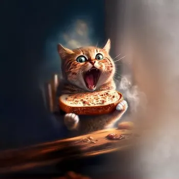 Úplet, Hladová kočka, panel 80x90cm (E) (Top kvalitní úplet Bella)