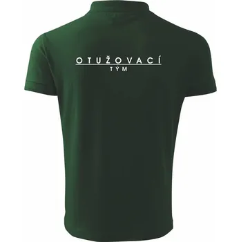 Pánská košile Otužovací tým - Polokošile pánská Pique Polo 203 - 5XL ( Lahvově zelená )