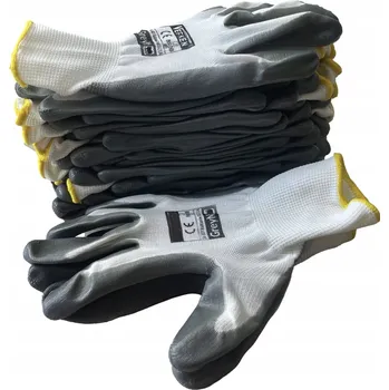 Pracovní rukavice Pracovní rukavice potažené nitrilem Glo Safety velikost 8 (M) 10 párů