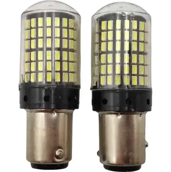 Autožárovka Bílá LED žárovka BA15D, 21/5W CANBUS, 144 SMD, 1ks (BA15D LED 5W 144 SMD)