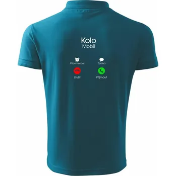 Pánská košile Kolo volá - Polokošile pánská Pique Polo 203 - 3XL ( Tmavý tyrkys )