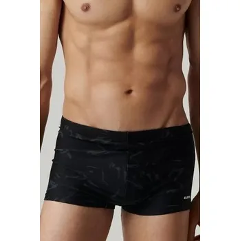 Pánské plavky Pánské plavky Atlantic KMS-319 - boxerky Černo-šedá 2XL