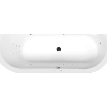 Vana ASTRA O hydromasážní vana, 165x75x48cm, Attraction Hydro, chrom