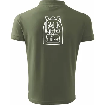Pánská košile Cestovatelský batůžek - Polokošile pánská Pique Polo 203 - 3XL ( Khaki )