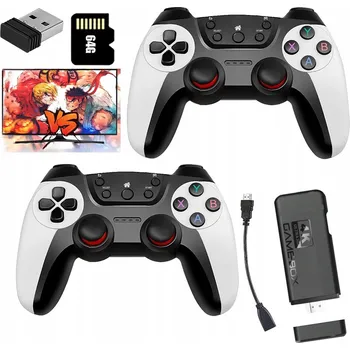 Herní konzole RETRO TV HRA MINI KONZOLE BEZDRÁTOVÁ HDMI 2 OVLADAČE 30000+ HER