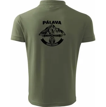 Pánská košile Pálava křížem krážem - Polokošile pánská Pique Polo 203 - 4XL ( Khaki )