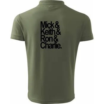 Pánská košile Mick Keith Ron Charlie - Polokošile pánská Pique Polo 203 - 4XL ( Khaki )