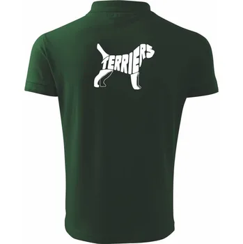 Pánská košile Terier - Polokošile pánská Pique Polo 203 - 3XL ( Lahvově zelená )