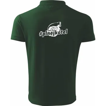 Pánská košile Plnej kotel - Polokošile pánská Pique Polo 203 - 3XL ( Lahvově zelená )