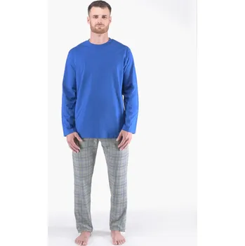 Pánské pyžamo Pánské pyžamo dlouhé - atlantic šedá - XXL