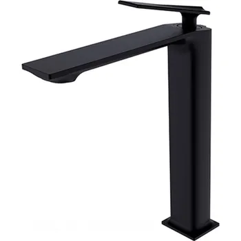 Vodovodní baterie Besco Umyvadlová baterie vysoká Aspira I UBV B Černá mat