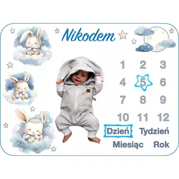 Obraz FOTO PODLOŽKA SE JMÉNEM DÍTĚTE FOTODEKA PRO FOTOGRAFIE ZABALENÁ + RÁMEČKY