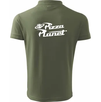 Pánská košile Pizza Planet - Polokošile pánská Pique Polo 203 - 4XL ( Khaki )