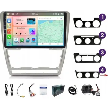 Auto Hi-Fi AUTORÁDIO S GPS NAVIGACÍ ANDROID ŠKODA OCTAVIA 2 2007-2012 CARPLAY 4/64GB