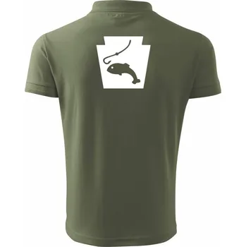 Pánská košile Rybaření - Akvarium - Polokošile pánská Pique Polo 203 - XL ( Khaki )