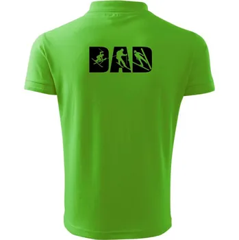 Pánská košile Ski dad - Polokošile pánská Pique Polo 203 - 4XL ( Apple Green )