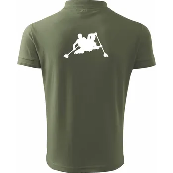 Pánská košile Kanoe dvojka - Polokošile pánská Pique Polo 203 - 3XL ( Khaki )