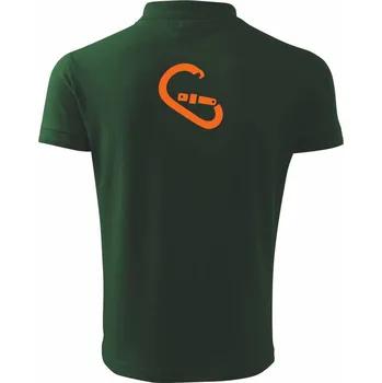 Pánská košile Karabina - Polokošile pánská Pique Polo 203 - S ( Lahvově zelená )