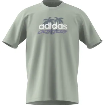 Pánské tričko Tričko adidas Linen Green 1109236 S