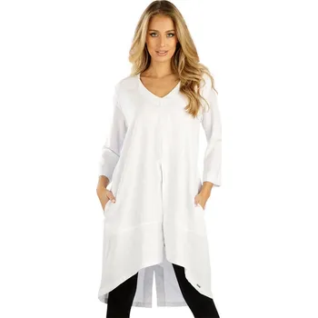 Dámská móda Dámská tunika LITEX s 3/4 rukávem bílá Barva: Bílá, Velikost: L