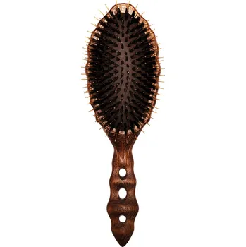 kartáč na vlasy Y.S. Park Teakový kartáč Y.S. Park Luster Wood YS-651 kančí a polyamidové štětiny