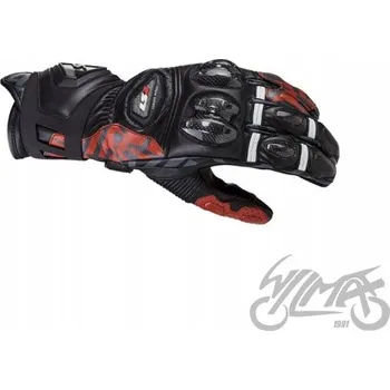 Moto bunda MOTOCYKLOVÉ RUKAVICE LS2 FENG RACING RED Sportovní Kožené S