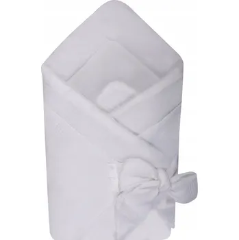 Zavinovačka Mušelínový zavinovací roh pro miminko 100% bavlna zavinovačka pro kojence bílá