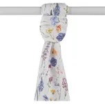 Bambusová osuška XKKO BMB 90x100 Digi - Blue Wildflowers