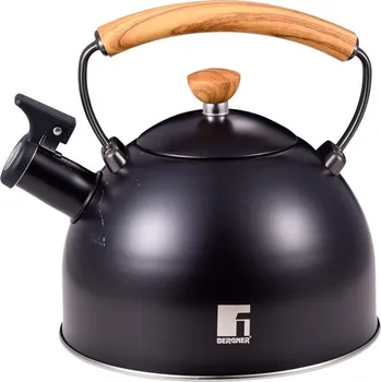 Varná konvice BERGNER Konvice pískací 2.3 l fialovočerná