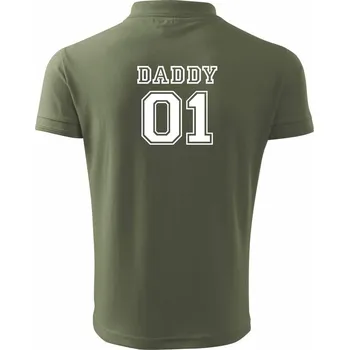 Pánská košile Daddy - Daddys girl - Polokošile pánská Pique Polo 203 - M ( Khaki )