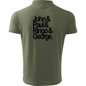 Pánská košile John Paul Ringo George - Polokošile pánská Pique Polo 203 - 5XL ( Khaki )
