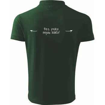 Pánská košile Bez práce nejsou koláče - Polokošile pánská Pique Polo 203 - 2XL ( Lahvově zelená )