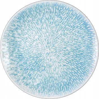 Talíř Porcelánový talíř bílo-modrý dezertní kulatý Wilmax 21 cm