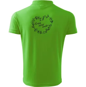 Pánská košile Krása začíná uvnitř - Polokošile pánská Pique Polo 203 - S ( Apple Green )