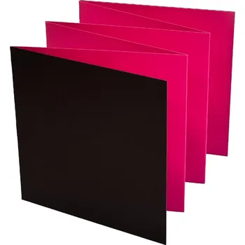 Mini fotoalbum Instantně Leporelo 15 x 15 cm Barva listů: Růžová