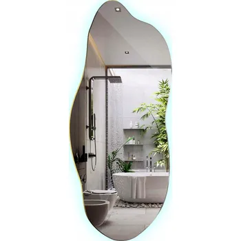 Zrcadlo Zrcadlo LED Ozdobné do Koupelny a Šatny Glamour Styl s Podsvícením