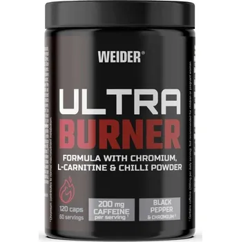 Spalovač tuku Weider Weider, ULTRA BURNER stimulační termogenní spalovač, 120 kapslí Varianta: 120 kapslí