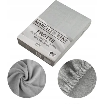 Prostěradlo Prostěradlo s gumou froté 140x200 +30cm, světle šedé