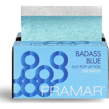 Žehlička na vlasy Framar Texturovaná fólie modrá BADASS BLUE 13x28 cm 500 ks