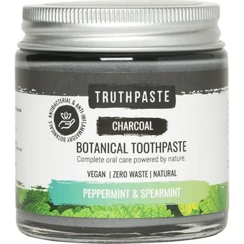 zubní pasta Truthpaste Charcoal přírodní minerální zubní pasta s aktivním uhlím máta 100 ml