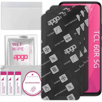 Pouzdro na mobilní telefon Hybridní Sklo apgo pro TCL 60R 5G 3 ks