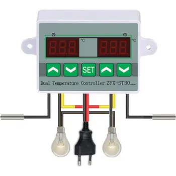 Elektronická stavebnice Digitální termostat duální ZFX-ST3012 Typ: Switch output