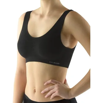 Podprsenka Dámské podprsenka se širokými ramínky Eco Bamboo - černá - L/XL