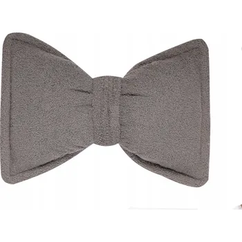 Polštář Polštář s mašle z buklé šedé 40x50 cm