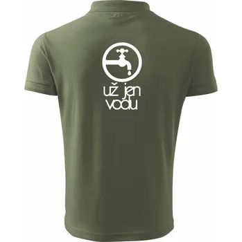 Pánská košile Už jen vodu - Polokošile pánská Pique Polo 203 - XL ( Khaki )